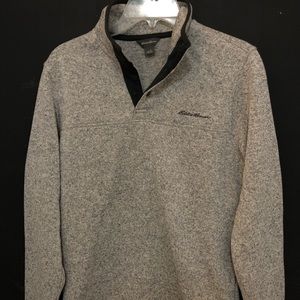 Eddie Bauer quarter button up sweatshirt